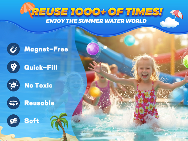 magnet-free reusable water balloons