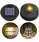 2 Pack Solar Light Replacement Top, Replace Solar Light Part for Lantern (Top 2.76 inch, Bottom 2...
