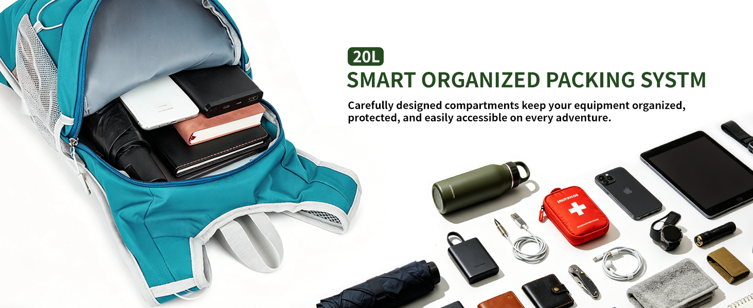20L Water Backpack for Hiking