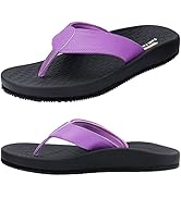 Thearches Women's Beach Sandals Flip Flop, Quick-Dry Arch Support Flip Flops Slides, Orthotic Sup...