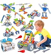 10 in 1 STEM Toys for 4 5 6 7 8+ Year Old Boy Girl Birthday Gifts Building Toys for Kids Ages 4-8...