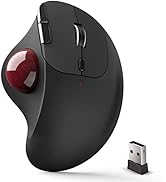 ECHTPower Trackball Mouse, Easy Thumb Control Ball Mouse, Precision and Smooth Tracking, Wireless...