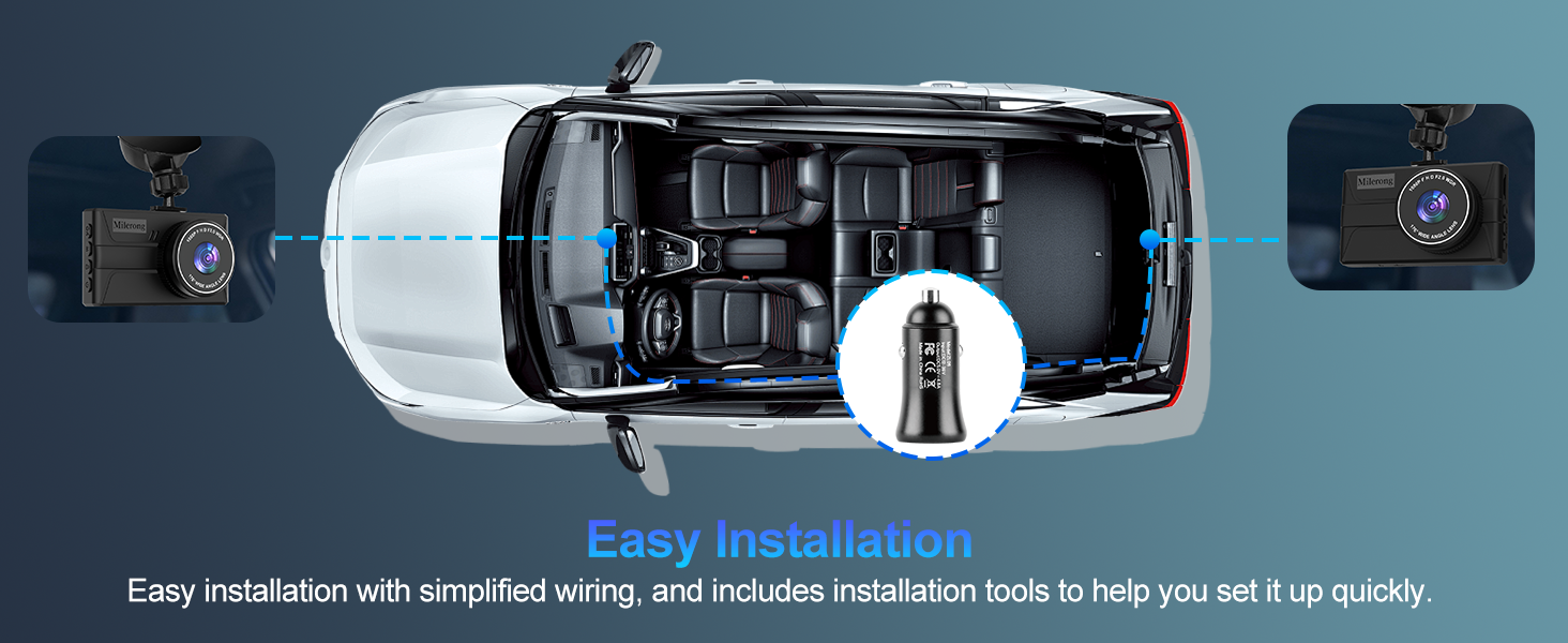 dash cam front and rear