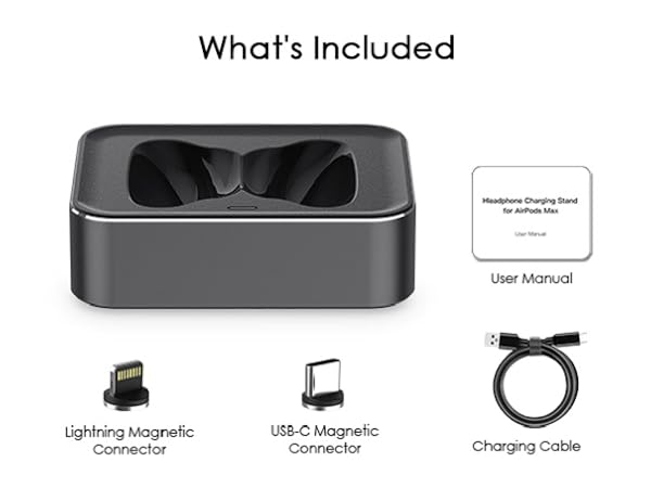 apple airpod max wireless charging station charger base dock stand headphone mount airpodsmax