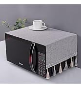 Microwave Oven Top Cover Dustproof Machine Protector Decorative Kitchen Appliance Cover - Grey