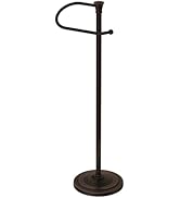 Toilet Paper Holder Free Standing, 25” H Stainless Steel Oil Rubbed Bronze Toilet Paper Stand, We...