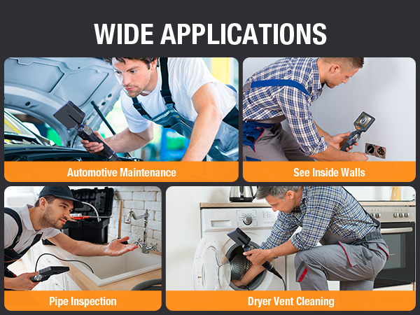 wall industrial endoscope borescope camera