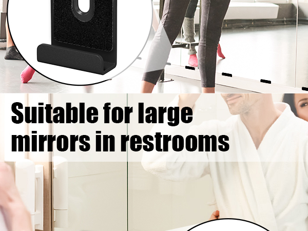 Wide Channel Mirror Hanger Clip Kit