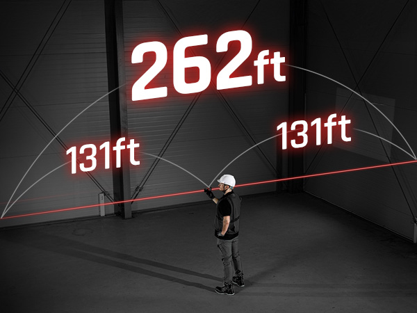 Measures up to 262 feet