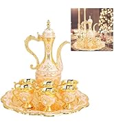 Vintage Turkish Coffee Pot Set Model,8.46x5.11in Tea Flask Medium Tea Sets for Women With Teapot ...