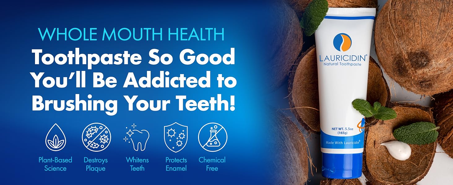 Natural Toothpaste, Xylitol Toothpaste, Lauricidin