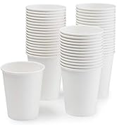 ESKAY PRODUCTS 8 Ounce Paper Disposable Hot and Cold Coffee Cups, Case of 1000 Cups, Classic White
