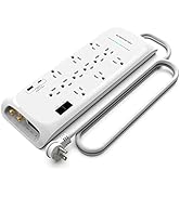 Monster Power Strip Surge Protector with USB Ports - Heavy Duty Protection - Ideal for Computers,...
