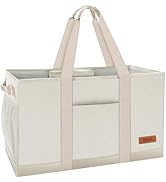 WONDAY Extra Large Utility Tote Bag - Standing Reusable Grocery Bag with Handle, Collapsible Stor...