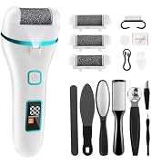 Wolady Electric Foot Callus Remover, Foot File Rechargeable 2 Speed, Professional Foot Scrubber w...