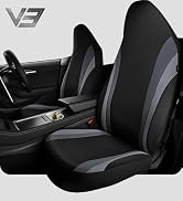 CAR PASS AquaShield Neoprene Waterproof Car Seat Covers for Front Seats Only, High Back Bucket Se...