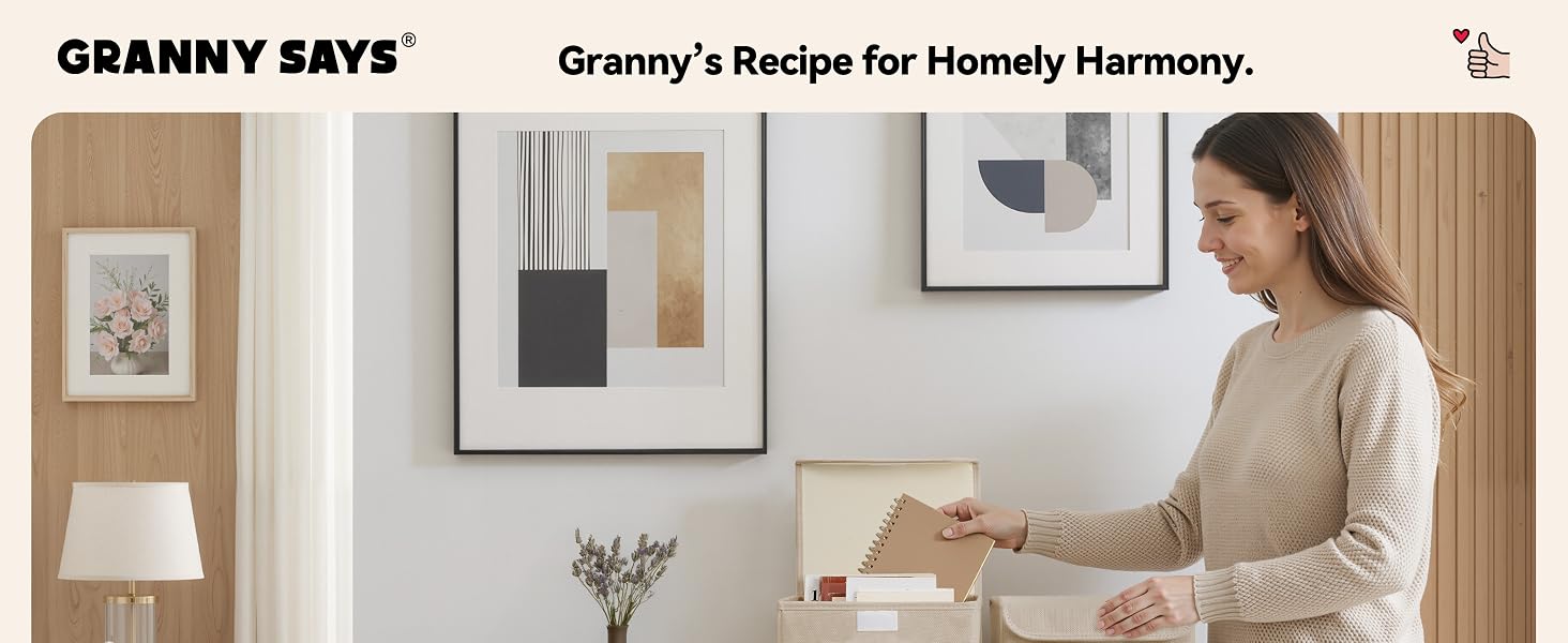 GS0030BSWDQ2-GRANNY SAYS Storage Bin-A+1a