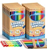 168 Count Colored Pencils Bulk, 14 Packs Colored Pencils for Kids 12 Colors | Plus 14 Sharpeners,...