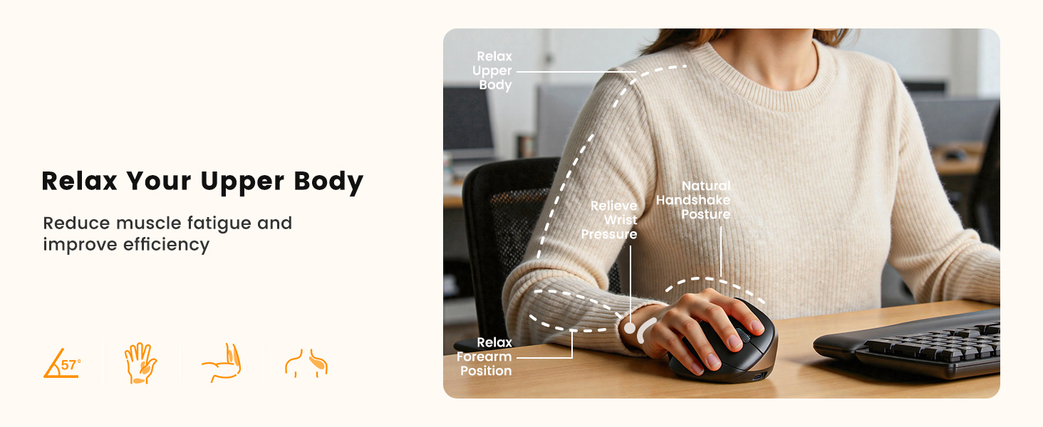 ergonomic wireless mouse