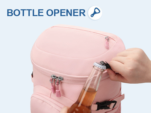 insulated backpack cooler bottle opener