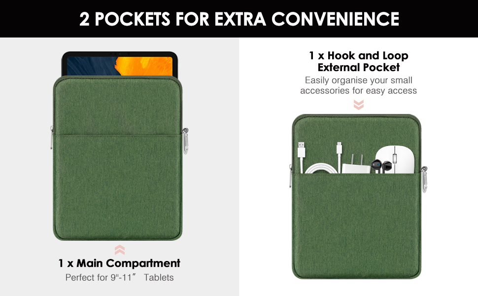 pocket pouch bag iPad 10th 10.9 slot envelope 8 pouch bag for tablets PC cover fashion ipad air case