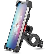 Grefay Bike Phone Holder Motorcycle Handlebar Phone Holder Scooter Phone Mount with 360° Rotation...