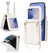 Konstreet for Samsung Galaxy Z Flip 7 Case with Card Holder with 8-Card Slots Wallet Case with De...