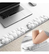 Laborio Elbow Pad for Desk, L-Shaped Desk Edge Arm Rest Cloud Wrist Rest, Non-Slip Memory Foam Wr...