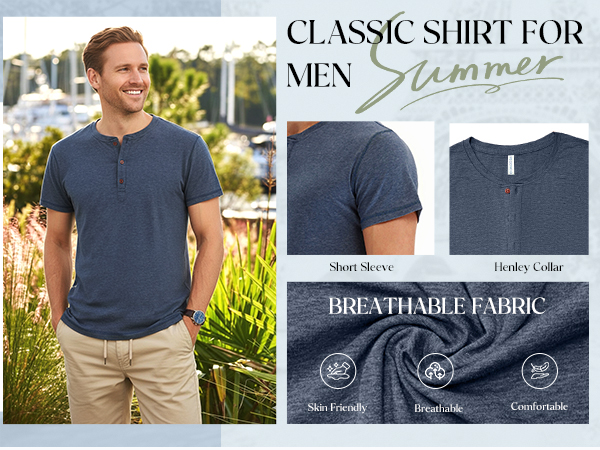 men's henley shirt