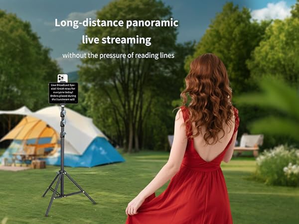 Long-distance panoramic live streaming without the pressure of reading lines.