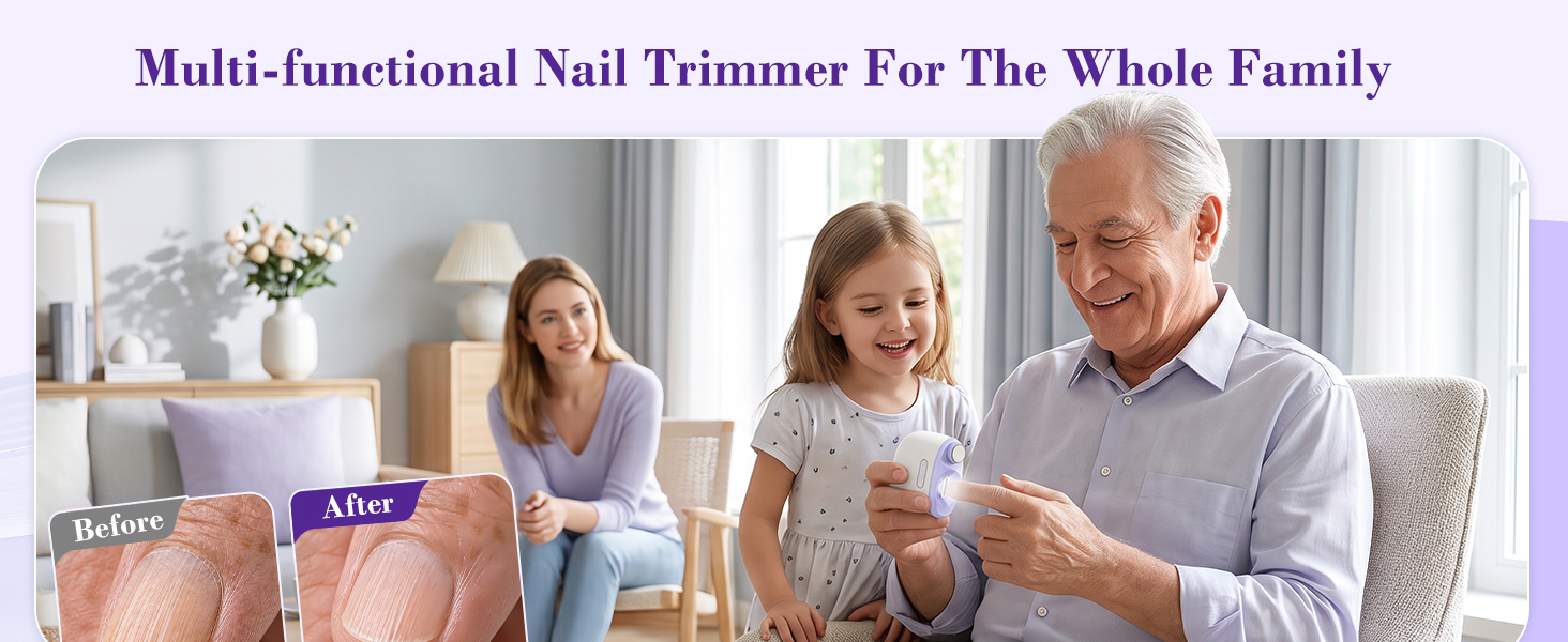 2 Speed Safe Fingernail Trimmer for All Ages