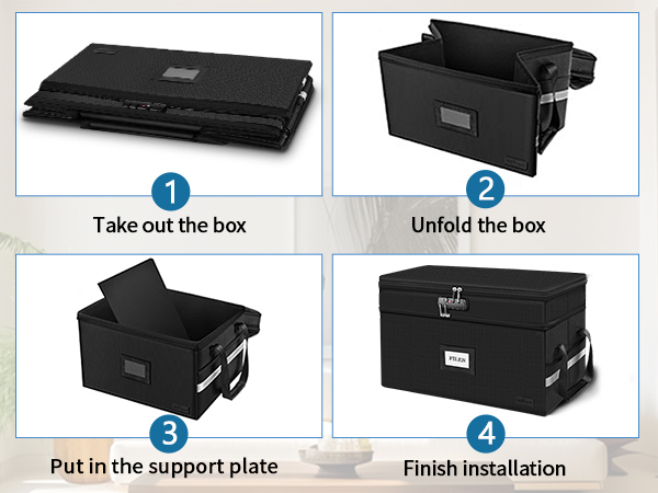 file safe box fireproof waterproof for documents