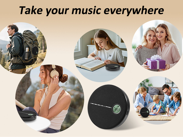 portable discman cd player gift choice for mom dad son daughter