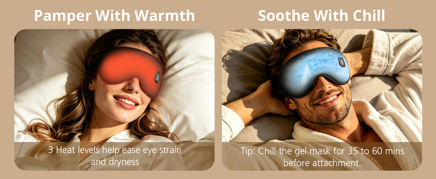 eye mask with heat and cooling