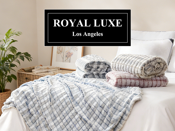 Royal Luxe Micromink Sherpa Reversible Throw