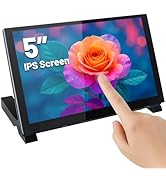 ELECROW 5 Inch Touchscreen Monitor for Raspberry Pi, 800x480 IPS DSI LCD Capacitive Touch Screen ...