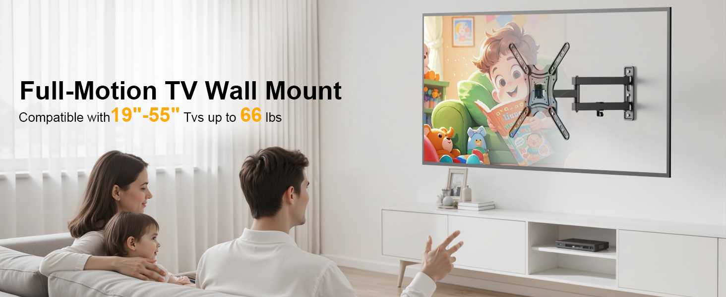 full motion tv wall mount
