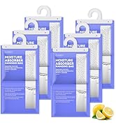 CLEVAST Moisture Absorbers Packets - 15.2 OZ, 6 Pack, Lemon Fragrance Big Dehumidifier Bags for C...