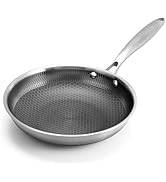 Aufranc Nonstick Frying Pan Skillet, Omelette Skillet Set with Stainless Steel Handle, 9.5 inch C...