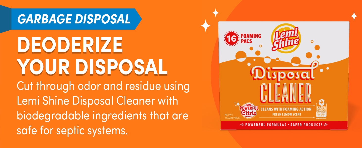 lemi shine garbage disposal Cleaner