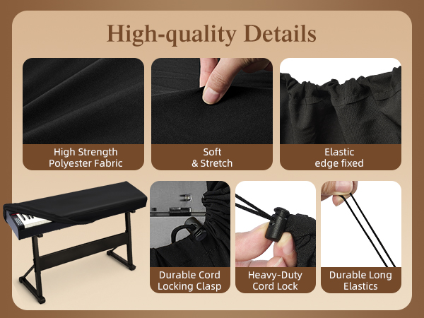 Elasticedge fixed Heavy-DutyDurable LongCord LockElastics
