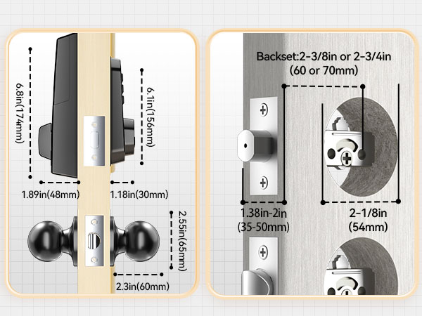 VCHOO Keyless Entry Door Lock