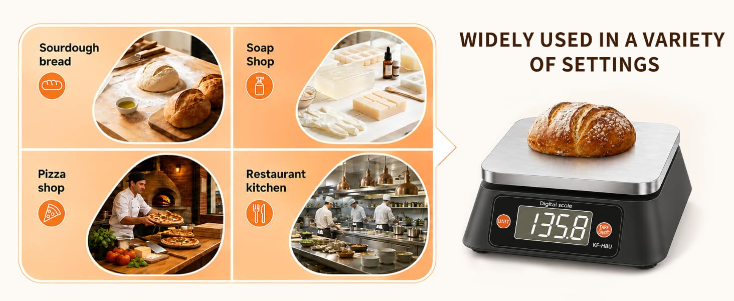 commercial scale for food