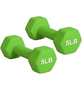 PONE FIRST Dumbbell Hand Weight Pairs – Neoprene Dumbbell Exercise &amp; Fitness For Home Gym Equipme...