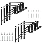 KOVOSCH 8 Pack Heavy Duty Closet Shelf &amp; Rod Brackets, Wall Mounted Closet Shelf Brackets, 11 x 1...