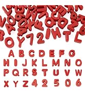 FASHEWELRY 36Pcs Large Letter Beads Chunky Number Beads for Friendship Bracelets Keychains Making...