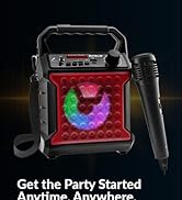 Portable speaker with microphone