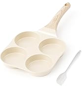 Caannasweis Ceramic Egg Pan Omelette Pan, 4-Cup Nonstick Omelette Skillet, Breakfast Frying Pan E...