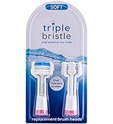 Triple Bristle Replacement Brush Head Refills | Innovative 3 Head Design | Compatible with Triple...