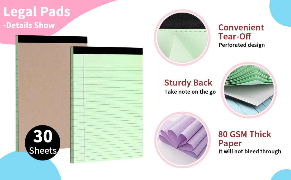 Colored Legal Pads